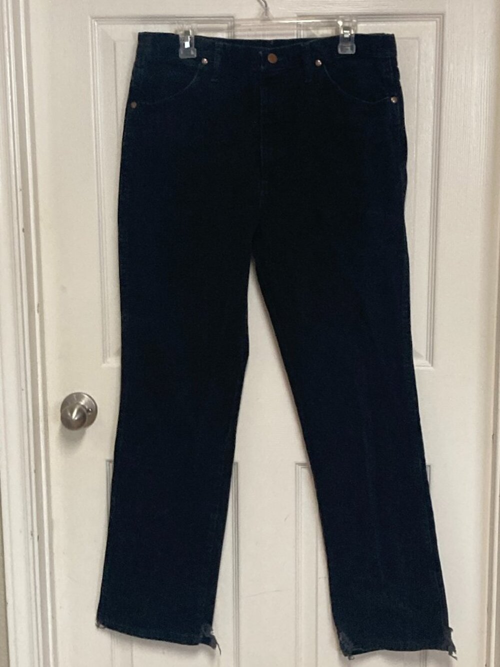Wrangler Vintage 100% Cotton Straight jeans black sze 36 X 32 men's